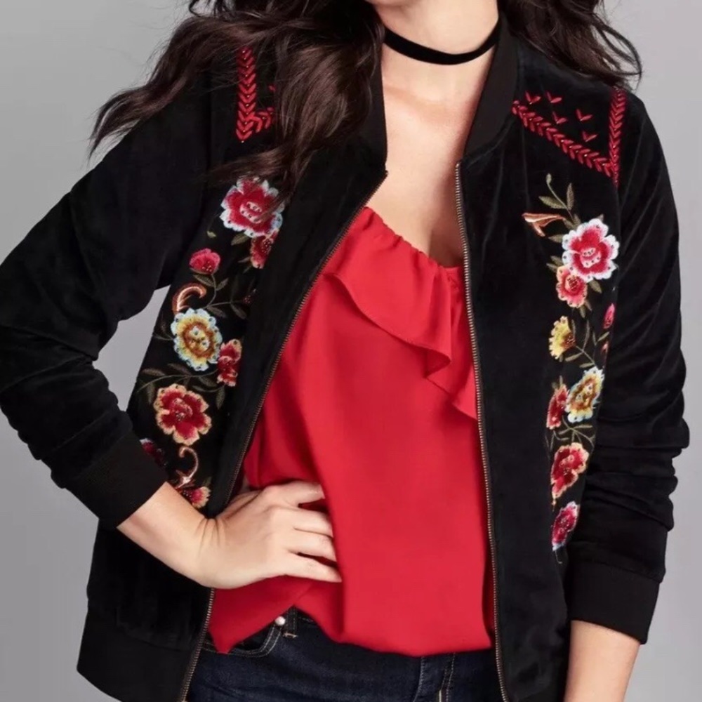 2x 5x🆕Torrid Floral Embroidery Military Jacket
